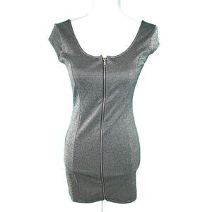 NWT Divided zip up body con dress